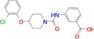 3-(4-(2-Chlorophenoxy)piperidine-1-carboxamido)benzoic acid