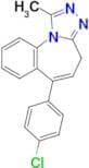 6-(4-Chlorophenyl)-1-methyl-4H-benzo[f][1,2,4]triazolo[4,3-a]azepine