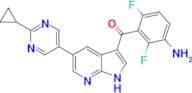(3-Amino-2,6-difluorophenyl)(5-(2-cyclopropylpyrimidin-5-yl)-1H-pyrrolo[2,3-b]pyridin-3-yl)methano…