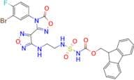 (9H-fluoren-9-yl)methyl N-(2-((4-(4-(3-bromo-4-fluorophenyl)-5-oxo-4,5-dihydro-1,2,4-oxadiazol-3-y…
