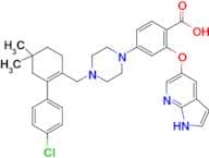 2-[(1H-Pyrrolo[2,3-b]pyridin-5-yl)oxy]-4-[4-[[2-(4-chlorophenyl)-4,4-dimethylcyclohex-1-enyl]methy…