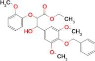 Ethyl 3-(4-(benzyloxy)-3,5-dimethoxyphenyl)-3-hydroxy-2-(2-methoxyphenoxy)propanoate
