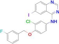 N-(3-Chloro-4-((3-fluorobenzyl)oxy)phenyl)-6-iodoquinazolin-4-amine