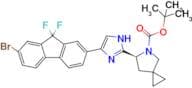 Tert-butyl (6S)-6-[4-(7-bromo-9,9-difluoro-9H-fluoren-2-yl)-1H-imidazol-2-yl]-5-azaspiro[2.4]hepta…