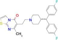 6-[2-[4-[BIS(4-FLUOROPHENYL)METHYLIDENE]PIPERIDIN-1-YL]ETHYL]-7-METHYL-[1,3]THIAZOLO[2,3-B]PYRIMID…