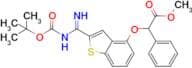 Methyl 2-{[2-({[(tert-butoxy)carbonyl]amino}methanimidoyl)-1-benzothiophen-4-yl]oxy}-2-phenylaceta…
