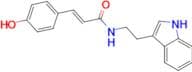 (E)-N-[2-(3-INDOLYL)ETHYL]-3-(4-HYDROXYPHENYL)ACRYLAMIDE