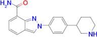 2-[4-(PIPERIDIN-3-YL)PHENYL]-2H-INDAZOLE-7-CARBOXAMIDE