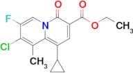ETHYL 8-CHLORO-1-CYCLOPROPYL-7-FLUORO-9-METHYL-4-OXO-4H-QUINOLIZINE-3-CARBOXYLATE