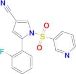 5-(2-FLUOROPHENYL)-1-(PYRIDIN-3-YLSULFONYL)-1H-PYRROLE-3-CARBONITRILE