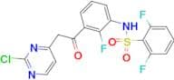 N-[3-[2-(2-CHLOROPYRIMIDIN-4-YL)ACETYL]-2-FLUOROPHENYL]-2,6-DIFLUOROBENZENESULFONAMIDE