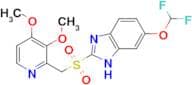 1H-Benzimidazole, 6-(difluoromethoxy)-2-[[(3,4-dimethoxy-2-pyridinyl)methyl]sulfonyl]-