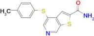 Thieno[2,3-c]pyridine-2-carboxamide, 4-[(4-methylphenyl)thio]-
