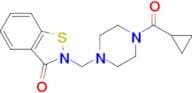 2-[(4-cyclopropanecarbonylpiperazin-1-yl)methyl]-2,3-dihydro-1,2-benzothiazol-3-one