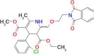 3-ethyl 5-methyl 4-(2-chlorophenyl)-2-{[2-(1,3-dioxo-2,3-dihydro-1H-isoindol-2-yl)ethoxy]methylide…