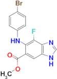 Methyl 5-[(4-bromophenyl)amino]-4-fluoro-1H-1,3-benzodiazole-6-carboxylate