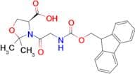 (S)-3-(2-((((9H-Fluoren-9-yl)methoxy)carbonyl)amino)acetyl)-2,2-dimethyloxazolidine-4-carboxylic a…