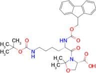(S)-3-((S)-2-((((9H-Fluoren-9-yl)methoxy)carbonyl)amino)-6-((tert-butoxycarbonyl)amino)hexanoyl)-2…