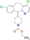 Ethyl 4-(4,8-dichloro-5,6-dihydro-11H-benzo[5,6]cyclohepta[1,2-b]pyridin-11-ylidene)piperidine-1-c…