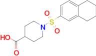 1-((5,6,7,8-Tetrahydronaphthalen-2-yl)sulfonyl)piperidine-4-carboxylic acid