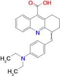 4-{[4-(diethylamino)phenyl]methylidene}-1,2,3,4-tetrahydroacridine-9-carboxylic acid
