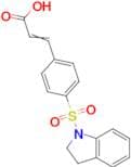 3-(4-(Indolin-1-ylsulfonyl)phenyl)acrylic acid