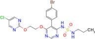 N-[5-(4-Bromophenyl)-6-[2-[(5-chloro-2-pyrimidinyl)oxy]ethoxy]-4- pyrimidinyl]-N'-propylsulfamide