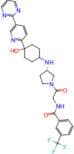 N-(2-((S)-3-(((1r,4S)-4-hydroxy-4-(5-(pyrimidin-2-yl)pyridin-2-yl)cyclohexyl)amino)pyrrolidin-1-yl…