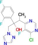 6-Chloro-α-(2,4-difluorophenyl)-5-fluoro-β-methyl-α-(1H-1,2,4-triazol-1-ylmethyl)-4-pyrimidineetha…