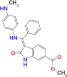 (Z)-Methyl 3-(((4-(methylamino)phenyl)amino)(phenyl)methylene)-2-oxoindoline-6-carboxylate (Ninted…