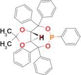 (3aS,8aS)-2,2-Dimethyl-4,4,6,8,8-pentaphenyltetrahydro-[1,3]dioxolo[4,5-e][1,3,2]dioxaphosphepine