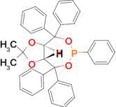 (3aR,8aR)-2,2-Dimethyl-4,4,6,8,8-pentaphenyltetrahydro-[1,3]dioxolo[4,5-e][1,3,2]dioxaphosphepine