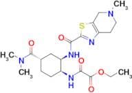 Ethyl 2-(((1S,2R,4S)-4-(dimethylcarbamoyl)-2-(5-methyl-4,5,6,7-tetrahydrothiazolo[5,4-c]pyridine-2…