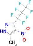 3-Heptafluoropropyl-5-methyl-4-nitropyrazole
