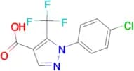 2-(4-Chlorophenyl)-3-(trifluoromethyl)pyrazole-4-carboxylic acid