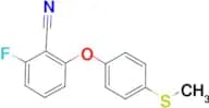 2-Fluoro-6-[4-(methylthio)phenoxy]benzonitrile
