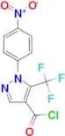 1-(4-Nitrophenyl)-5-(trifluoromethyl)pyrazole-4-carbonyl chloride