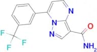 7-[3-(Trifluoromethyl)phenylpyrazolo[1,5-a]-pyrimidine-3-carboxamide