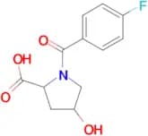 1-(4-Fluorobenzoyl)-4-hydroxy-2-pyrrolidinecarboxylic acid