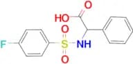 2-{[(4-Fluorophenyl)sulfonyl]amino}-2-phenylacetic acid