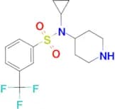 N-Cyclopropyl-N-(4-piperidinyl)-3-(trifluoromethyl)benzenesulfonamide