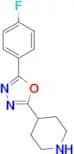 4-[5-(4-Fluorophenyl)-1,3,4-oxadiazol-2-yl]piperidine