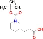1-Boc-Piperidin-3-ylpropionic acid