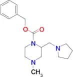 4-Methyl-2-pyrrolidin-1-ylmethyl-piperazine-1-carboxylic acid benzyl ester
