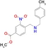 4-[(4-Methyl-benzylamino)-methyl]-3-nitro-benzoic acid methyl ester