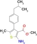 2-Amino-4-(4-isobutylphenyl)-5-methylthiophene-3-carboxylic acid methyl ester