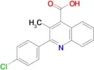 2-(4-Chloro-phenyl)-3-methylquinoline-4-carboxylic acid