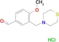 4-Methoxy-3-thiomorpholin-4-ylmethylbenzaldehydehydrochloride
