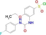 4-Ethoxy-3-[3-(4-fluorophenyl)ureido]benzenesulfonyl chloride