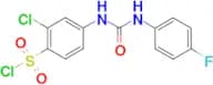 2-Chloro-4-[3-(4-fluorophenyl)ureido]benzenesulfonyl chloride